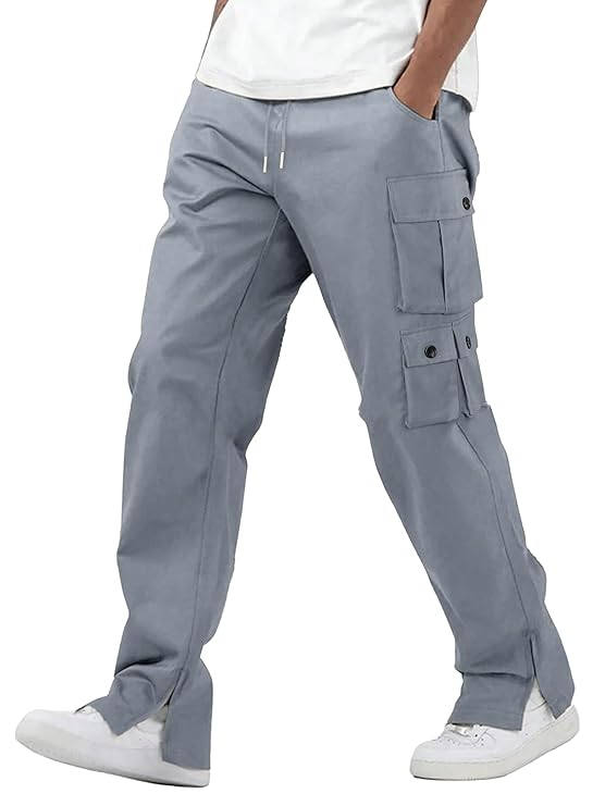 mens blue cargo pants