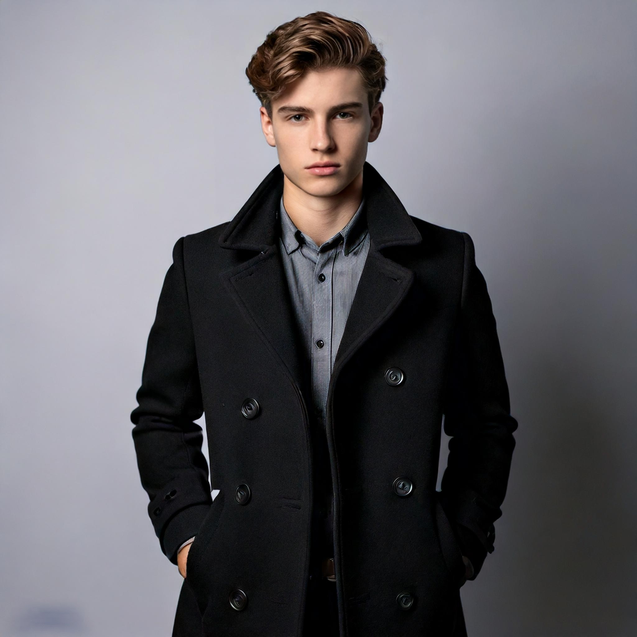 boys black coat vastra soul