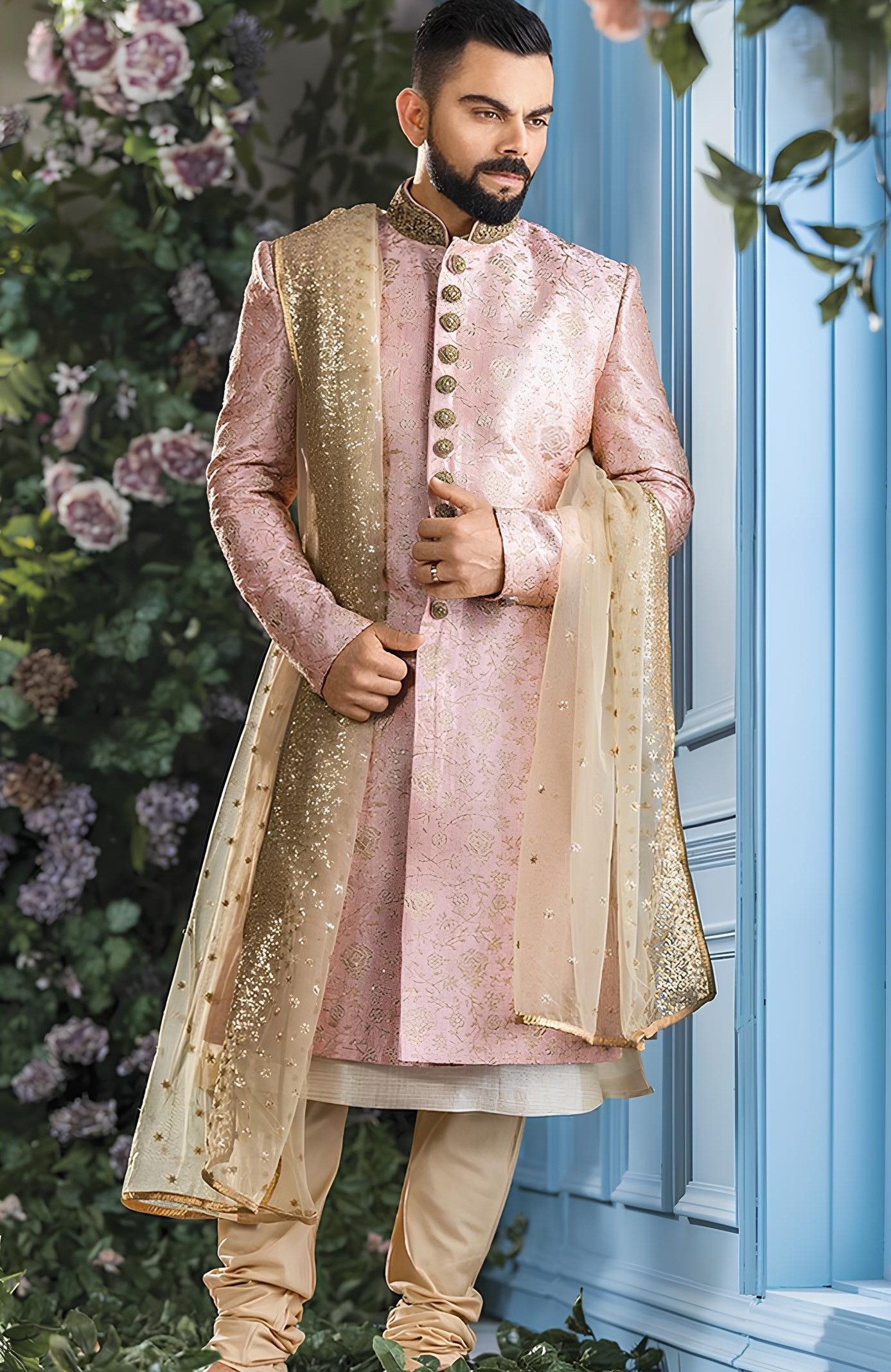 Groom wedding dupatta style