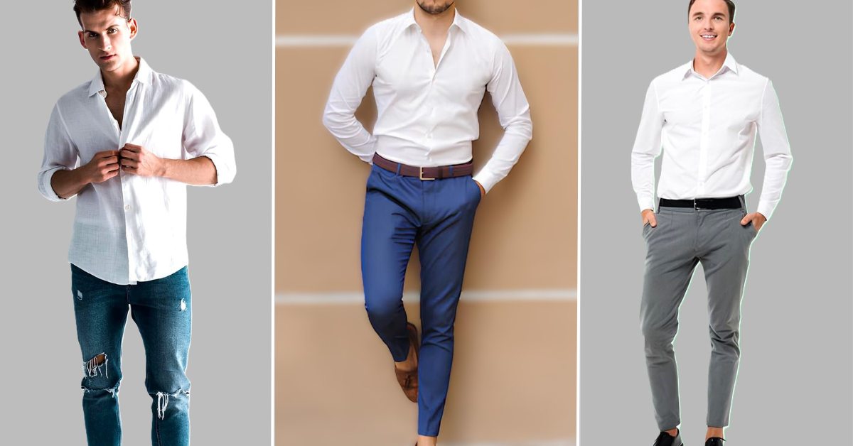 White Shirt Combination for Men