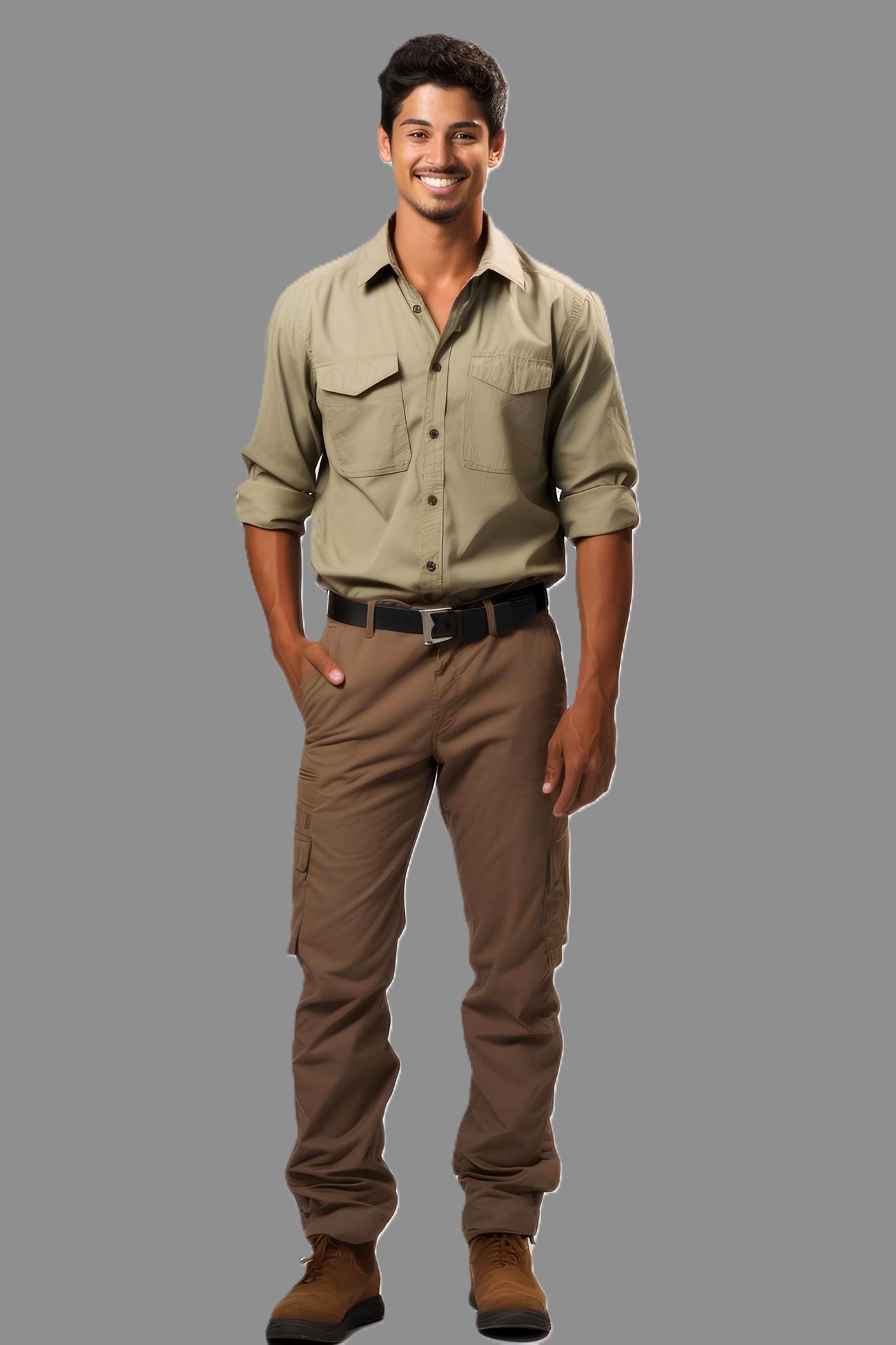 Cargo Pants Combination with Shirt