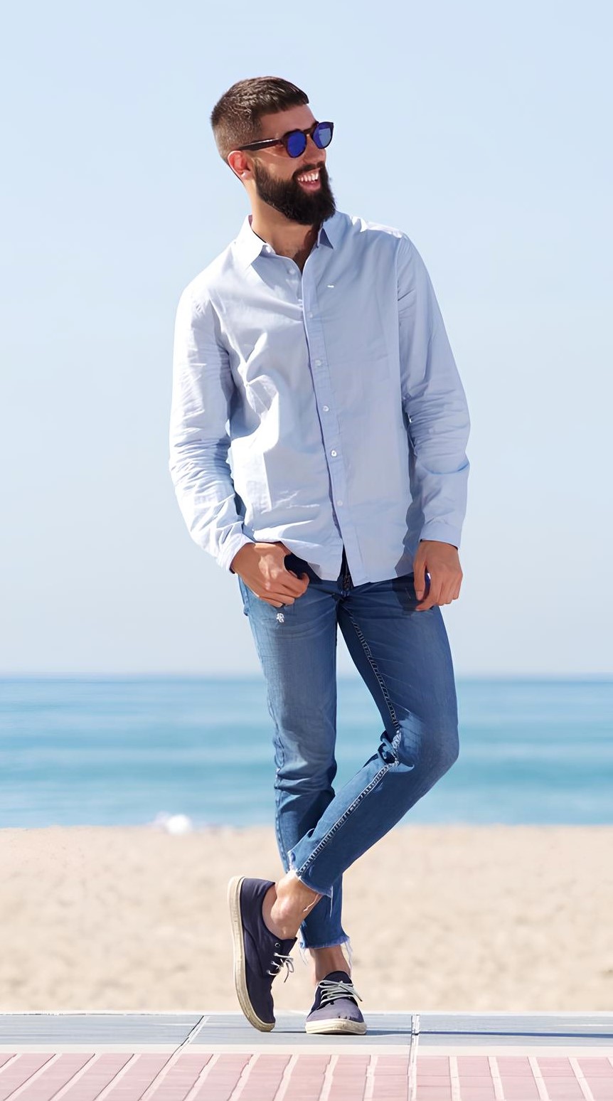 smart casual summer outfit for men