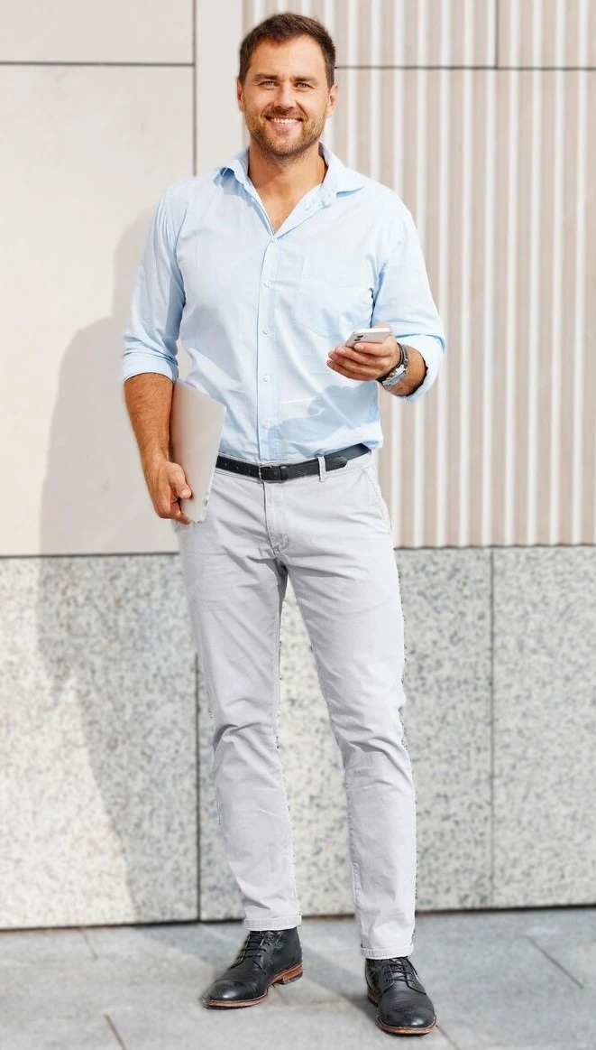 White Pant Combination Shirt Ideas for Men