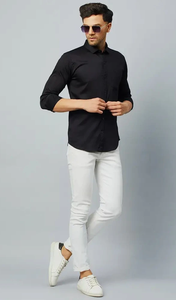 White Pant Combination Shirt Ideas for Men