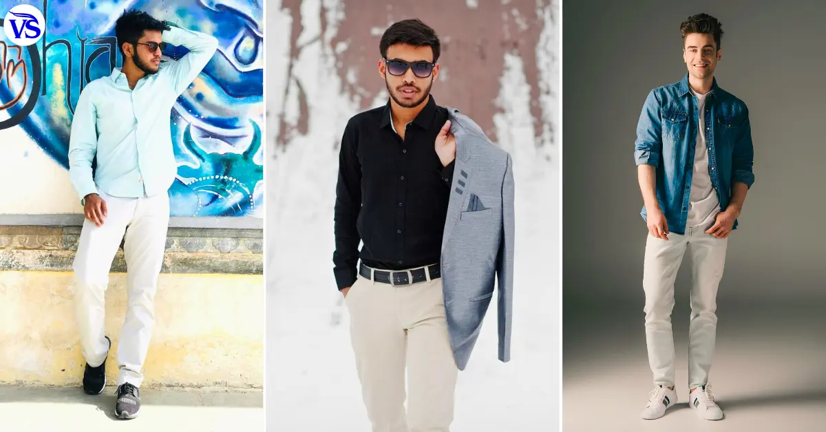 White Jeans Combination for Men