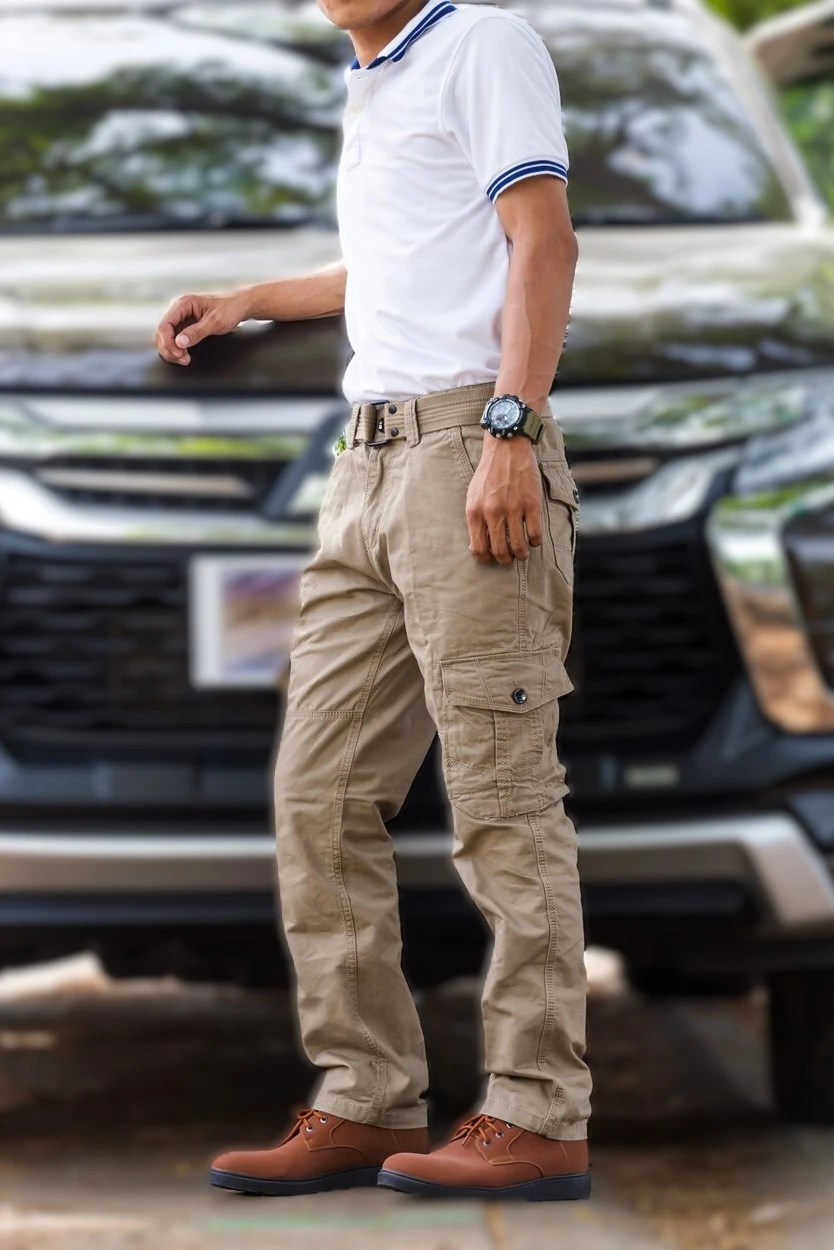 cargo pants combination with polo shirts