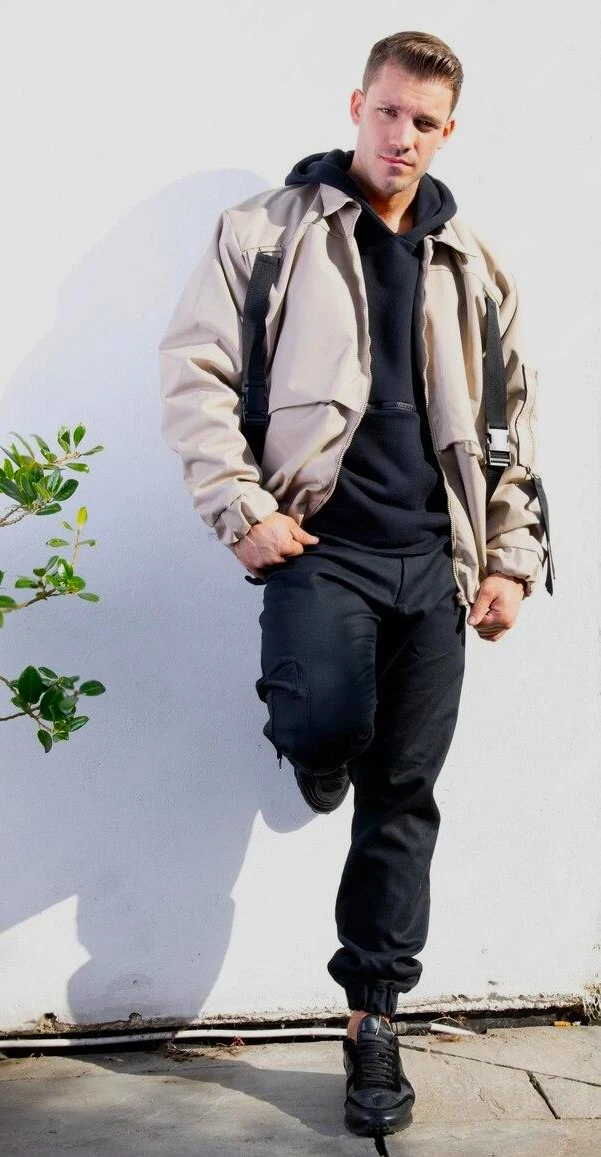 cargo pant with hoodies combination for men