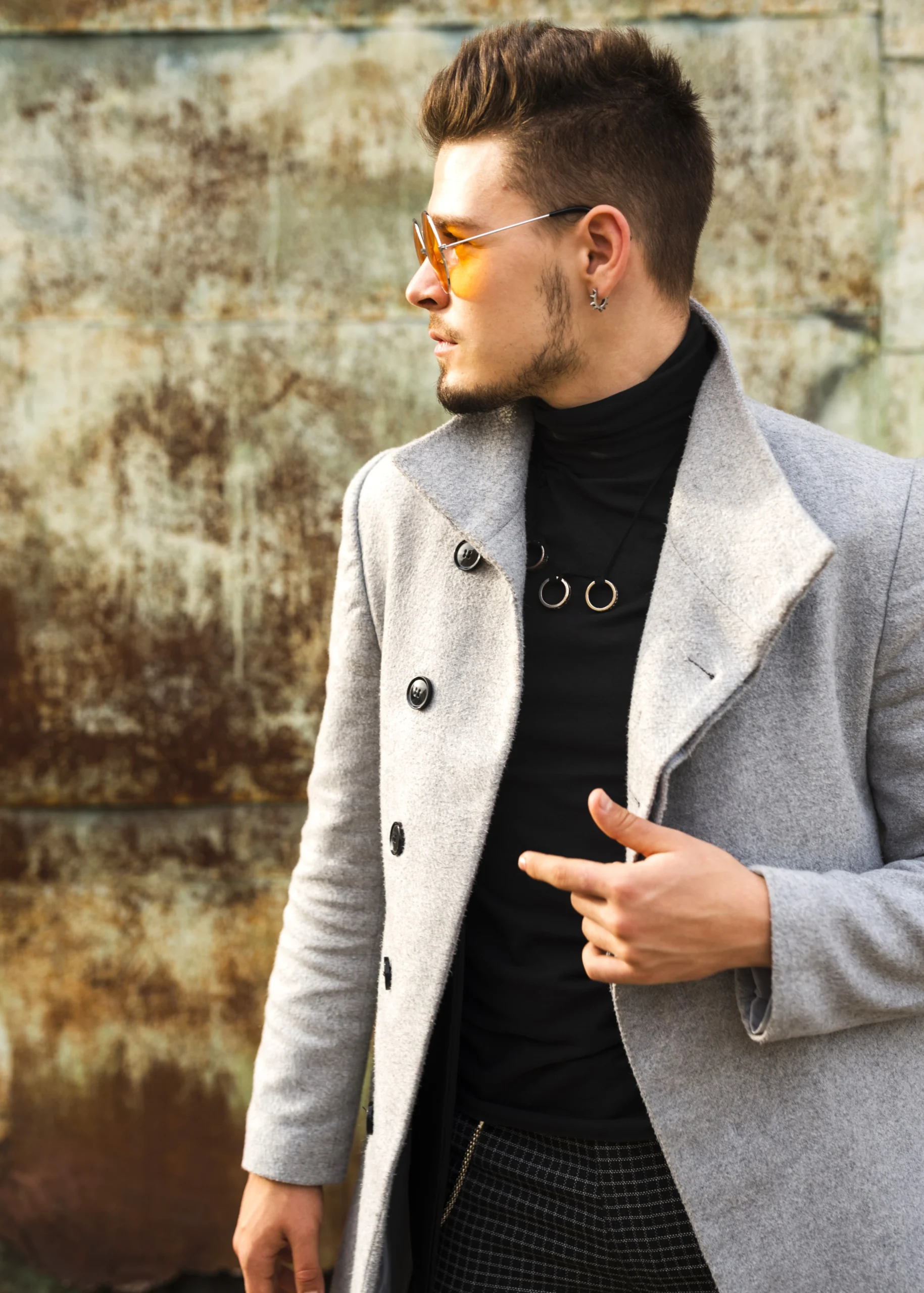 turtleneck with blazers for party wear for men