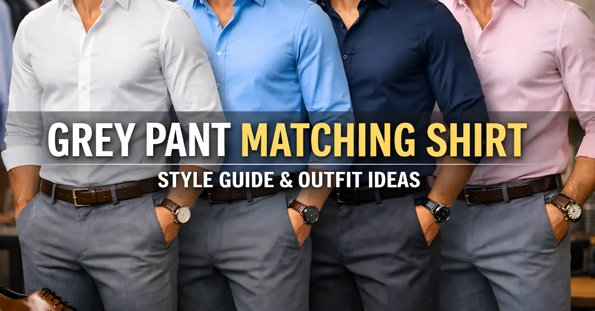 grey pant matching shirt combinations
