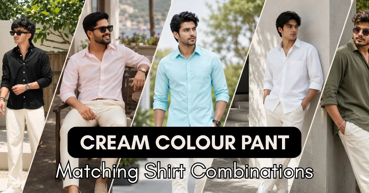 CREAM COLOUR PANT MATCHING SHIRT COMBINATIONS