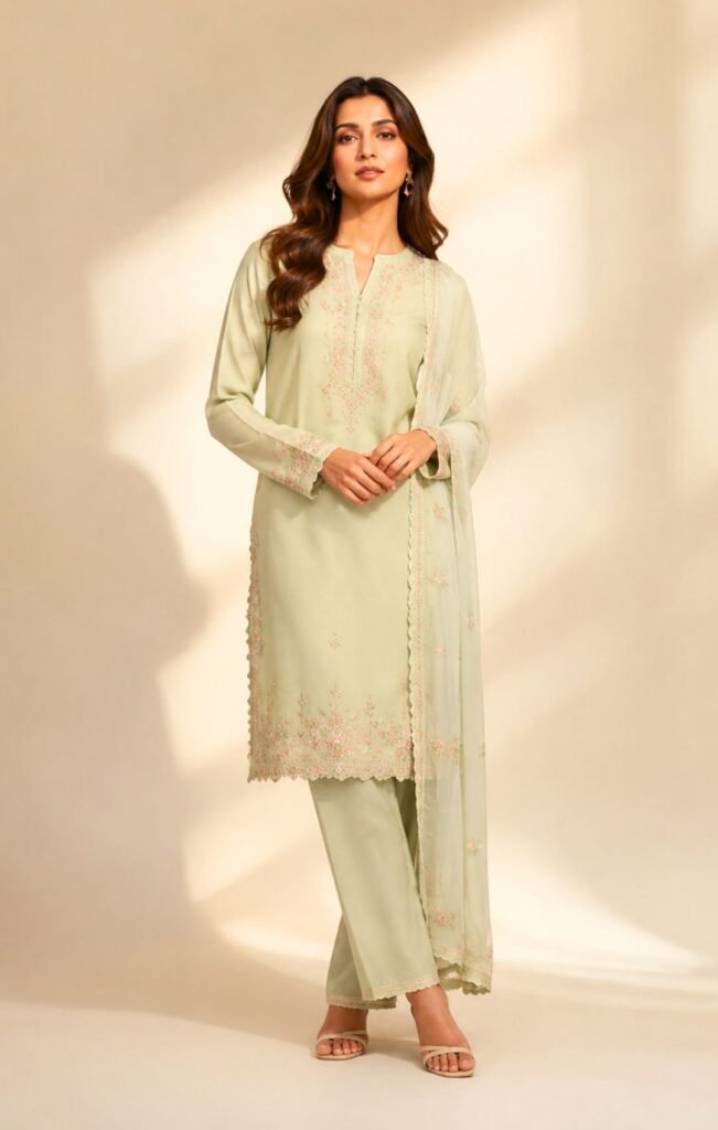 Pastel Kurta Set for Females