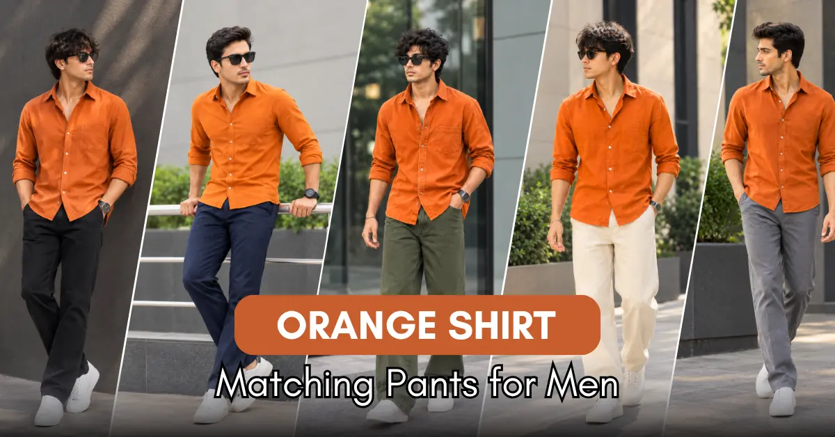 Orange Shirt Matching Pants for Men