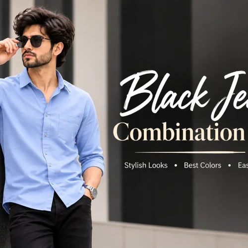 Black Jeans Combination Shirts for Men