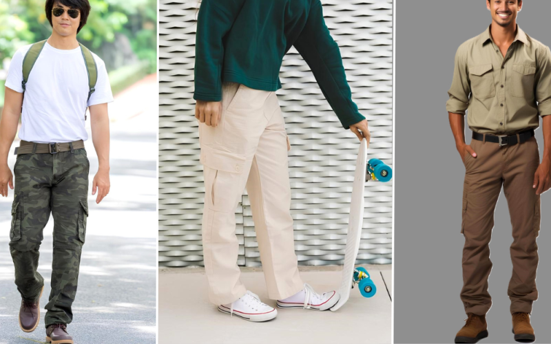 Cargo Pants Combination with Shirt