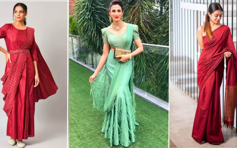 How to Look Slim in Saree