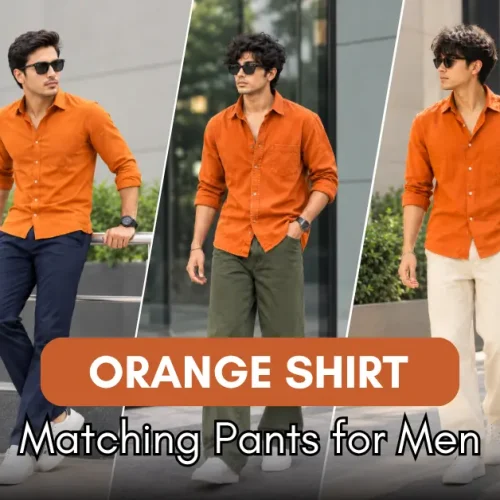 Orange Shirt Matching Pants for Men