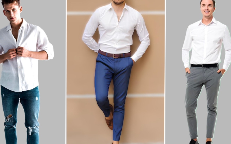White Shirt Combination for Men