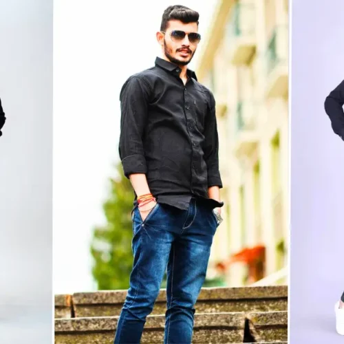 Black Shirt Combination for Men
