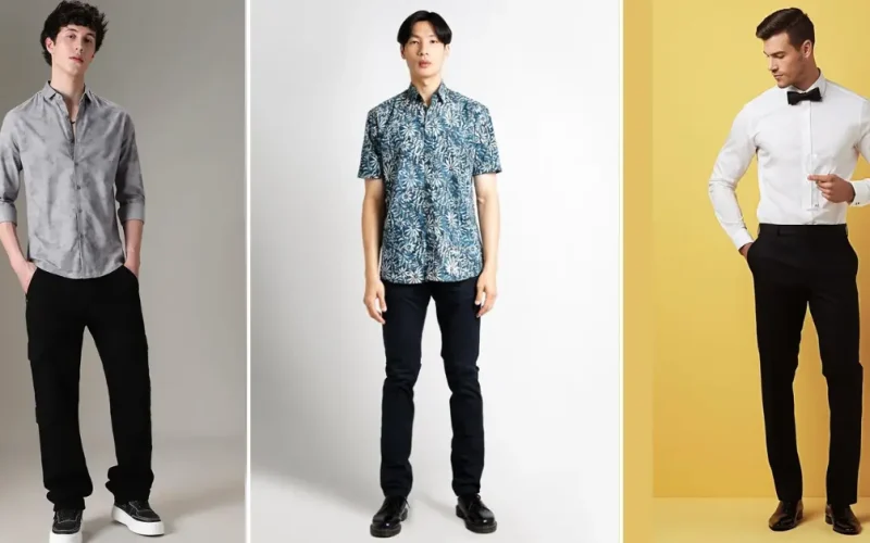 Black Pant Combination Shirt