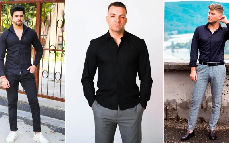 Black Shirt Combination Pants