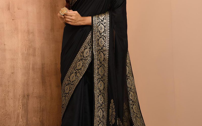 Black Banarasi Sarees