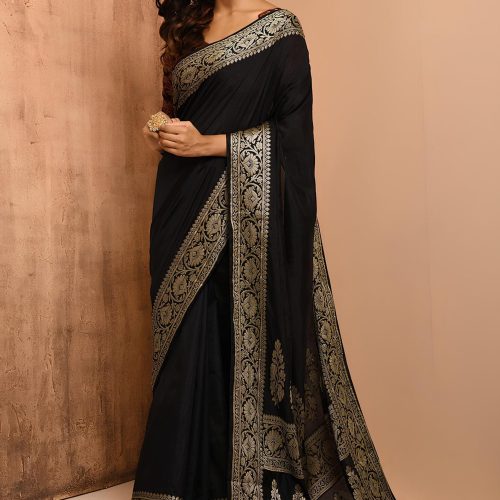 Black Banarasi Sarees